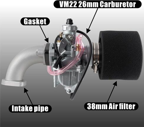 VM22 مجموعة المكربن ​​26 مللي متر كارب للدراجة الترابية 110cc 125cc 140cc ليفان YX Zongshen XR50 CRF70 KLX BBR أبولو DHZ SSR in Kuwait