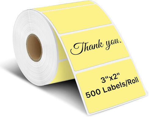 ملصقات ملصقات حرارية iEager مقاس 3 × 2 بوصة، ملصقات مستطيلة لطابعات الملصقات، ملصقات حرارية ذاتية اللصق مع خط مثقوب، 500 ملصق/لفة، أبيض in Kuwait