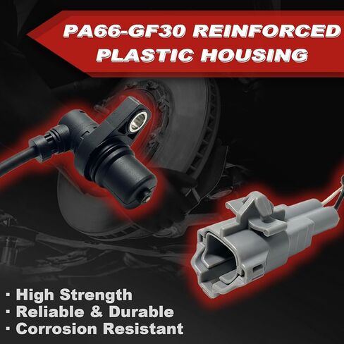 ABS Wheel Speed Sensor 4Pcs: Front Rear Left & Right Compatible with Toyota 1996-2002 4Runner V6 3.4L L4 2.7L, 1998-2000 Tacoma L4 2.7L L4 2.4L V6 3.4L in Kuwait