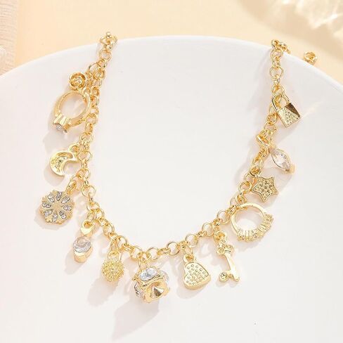 2Pcs Gold and Silver Bracelet for Women, Thirteen Pendant Adjustable Bracelets Charm Bracelet for Female, Trendy Minimalist Bangle Bracelets for Women Gift in Saudi Arabia