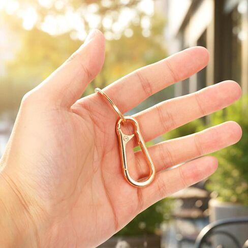 8Pcs Gold Keychain Clip, Metal Key Ring Carabiner Clips Keys Holder Organizer Gold Key Ring for Home, Car, Purse, Wallet Charm Lanyard in Saudi Arabia
