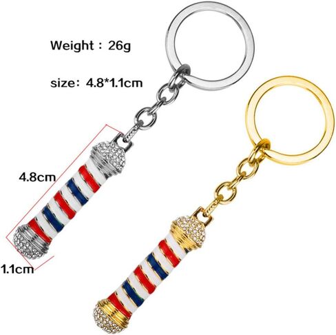 GALPADA 4Pcs Barber Keychain Set - Alloy Material, Assorted Colors, 1.88x0.43 Inch - Ideal Barber Gifts, Hairdresser Accessories, Purse Charms, Car Accessories for Men in Saudi Arabia