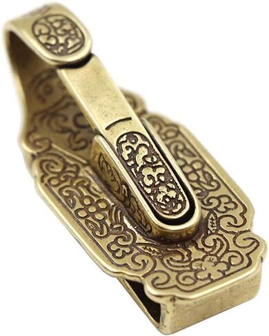 1 قطعة حزام الخصر النحاسي الرجعية كليب سلسلة المفاتيح حزام حلقة مفتاح حامل كيرينغ المحفظة سلسلة in Kuwait