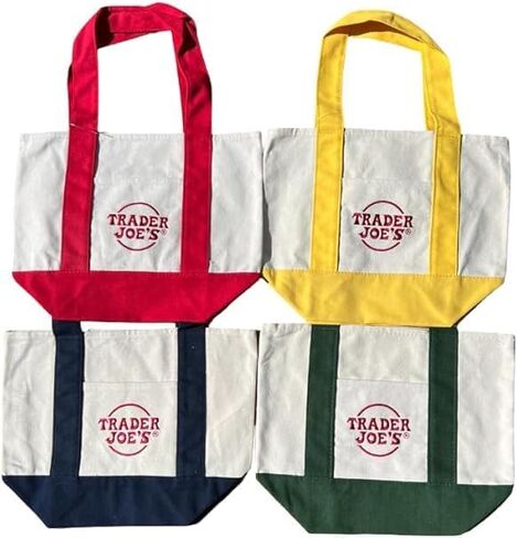 Set of 4 Trader Joe's Mini Tote Bags in Saudi Arabia