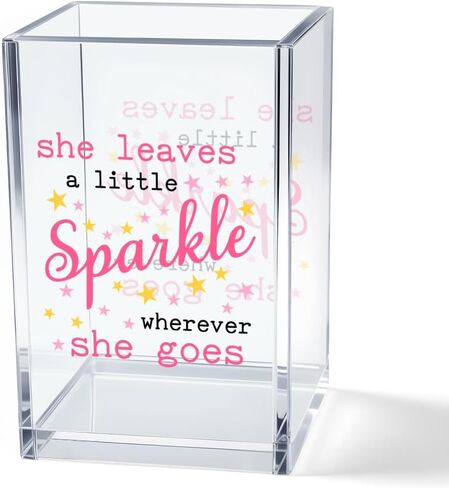 Pray & Give It To God Girly Acrylic Cosmetic Pencil Pen Holder Cup, Coquette Bow Preppy Desk Organizer Accessories for Home Office Decor, Pink Christian Gifts for Women Girl Daughter Coworker in Saudi Arabia