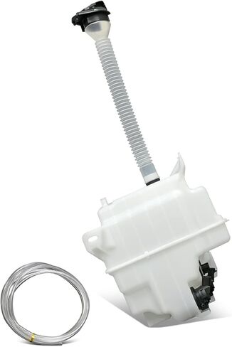 Auto Dynasty TO1288220 خزان خزان غسالة زجاج السيارة الأمامي - غطاء الخزان | أنبوب الحشو | مستشعر مستوى السوائل | مضخة سائل الغسالة - متوافقة مع تويوتا هايلاندر 08-13، أبيض in Kuwait