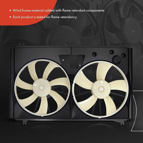 A-Premium Engine Radiator Cooling Fan Assembly Compatible with Lexus LS460 2007-2015, RWD in Saudi Arabia