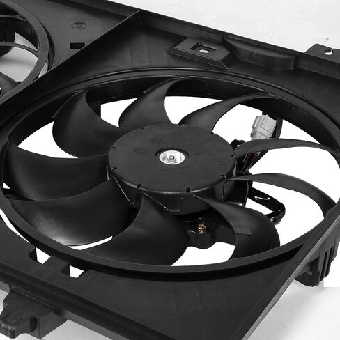 Factory Style Dual Radiator Cooling Fan Assembly Compatible with Chevy City Express Nissan NV200 2013-2021 in Saudi Arabia