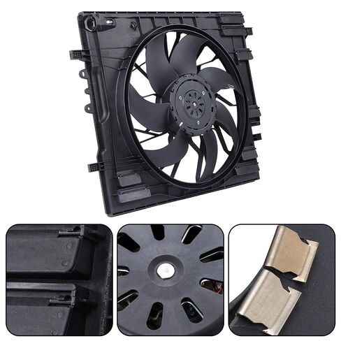 Radiator Fan Assembly Replacement for Volvo XC90 2016-2021 VO3115118 FA50802C 624650 in Saudi Arabia