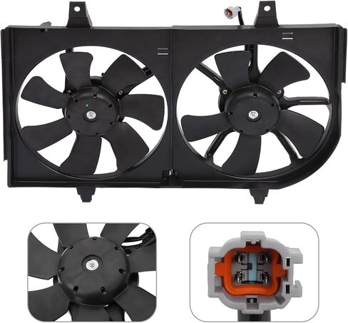 ANAPRT 620-425 674-59685 NI3115125 Dual Radiator Condenser Cooling Fan Fit for 2002-2006 for Nissan Sentra in Saudi Arabia