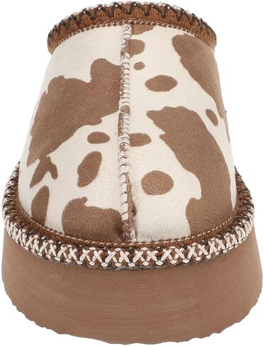 Cow Print Platform Slippers in Saudi Arabia