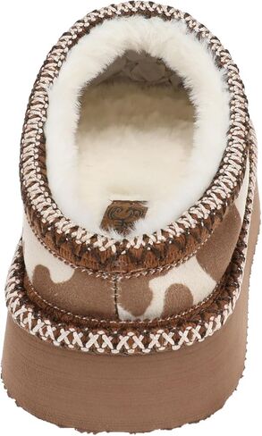 Cow Print Platform Slippers in Saudi Arabia