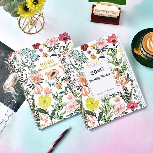 مخطط 2025 - يناير 2025 - ديسمبر 2025، مخطط 2025، 8 × 10 بوصة، مخطط تقويم 2025 مع توزيع أسبوعي وشهري، علامات تبويب، ربط مزدوج السلك، ورق سميك، غطاء مرن، مربعات اختيار كقائمة مهام ＆ ملحوظات in Kuwait