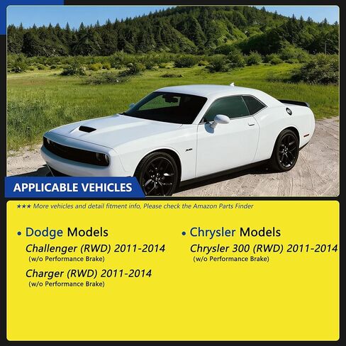 مستشعر سرعة عجلة ABS لـ [RWD بدون فرامل الأداء] كرايسلر 300، دودج تشالنجر، دودج تشارجر 20112012 2013 2014 السائق الأمامي والخلفي الأيسر والأيمن وجانب الركاب (4 قطع) in Kuwait