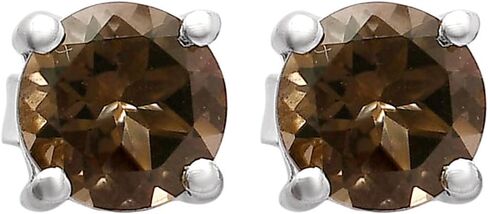 Natural Multi Stone Round Shape 925 Silver Stud Earrings DGE1072 E-1017 in Saudi Arabia