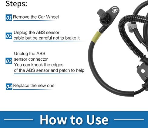 ABS Wheel Speed Sensor Front Right ABS Sensor Anti-lock Braking System Sensor No.598302G100 for Kia Optima 2006-2010 in Saudi Arabia