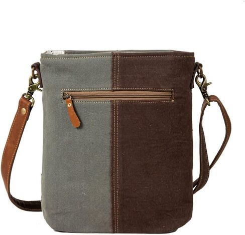 Myra Bag Vintage Crossbody Bag - Francais Pathway Vintage Purse, Canvas Purses for Women, Canvas Patchwork Design Crossbody Purse in Saudi Arabia