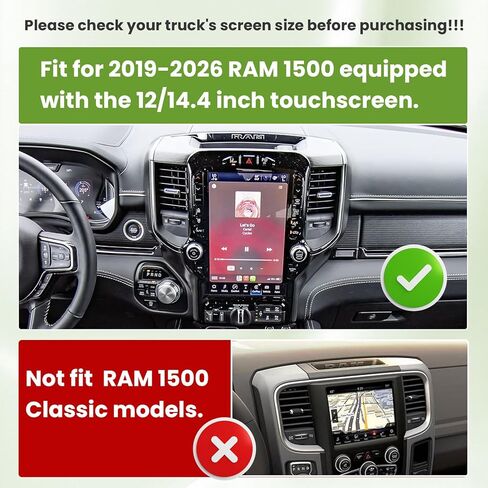 Dash Storage Tray Compatible with 2019-2026 Dodge RAM 1500 (14.4"&12" Uconnect Screen) Accessories- Center Console Dashboard Organizer Replacement Divider (Not for RAM 1500 Classic Screen) in Saudi Arabia