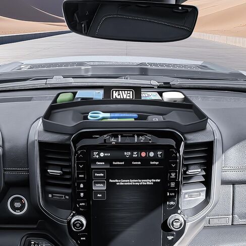 Dash Storage Tray Compatible with 2019-2026 Dodge RAM 1500 (14.4"&12" Uconnect Screen) Accessories- Center Console Dashboard Organizer Replacement Divider (Not for RAM 1500 Classic Screen) in Saudi Arabia