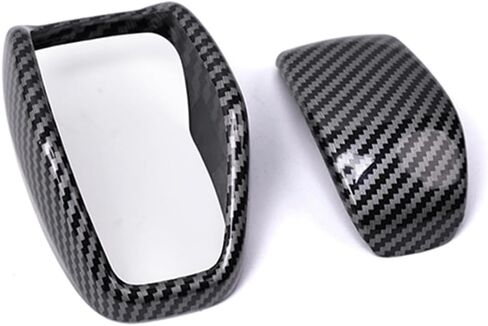 Tocatus Gear Shift Knob Cover Shifter Trim for Toyota RAV4 Highlander Venza 2019 2020 2021 2022 2023 2024, ABS Carbon Fiber 2pcs in Kuwait