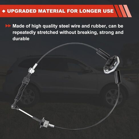 46790-0W100 Automatic Transmission Shifte Cable Compatible with Hyundai Santa Fe 2006-2009 467900W100 46790-2B100 467902B100 in Kuwait