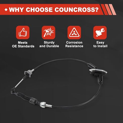 46790-0W100 Automatic Transmission Shifte Cable Compatible with Hyundai Santa Fe 2006-2009 467900W100 46790-2B100 467902B100 in Kuwait