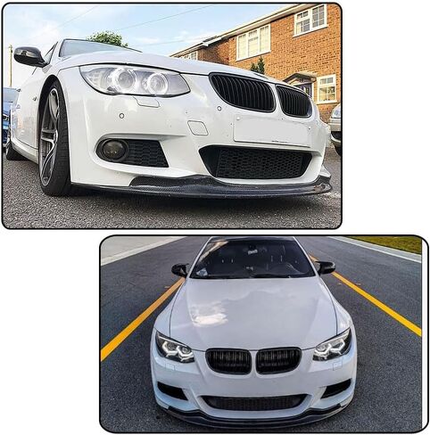 طقم MCARCAR شفة أمامية من ألياف الكربون لسيارات BMW 3 Series E92 E93 M Sport 2-Door LCI 2010-2013 واقي سبويلر تلقائي لمخرج المصنع in Saudi Arabia