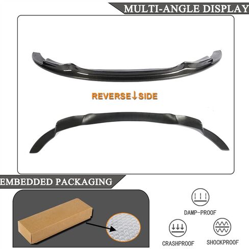 طقم MCARCAR شفة أمامية من ألياف الكربون لسيارات BMW 3 Series E92 E93 M Sport 2-Door LCI 2010-2013 واقي سبويلر تلقائي لمخرج المصنع in Saudi Arabia
