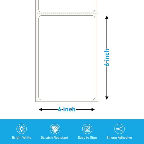 Rongta RP425 Label Printer and 500pcs Thermal Labels in Kuwait