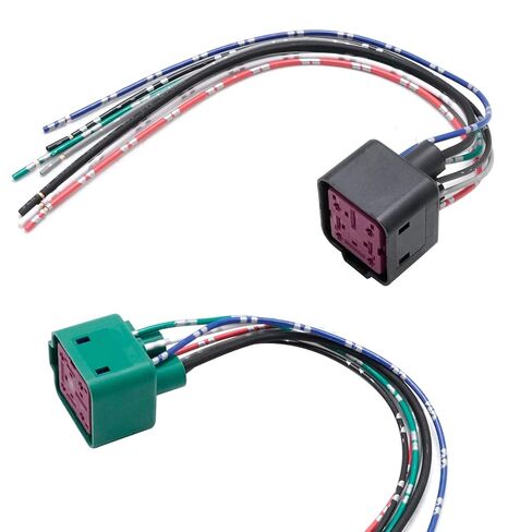 Set of 2 4C3Z-12B568-AA Diesel Glow Plug Control Module Pigtail Connector, Replacement for Ford 6.0L 6.4L 7.3L Powerstroke 1999-2010, Replaces YC3Z12B533AA in Saudi Arabia