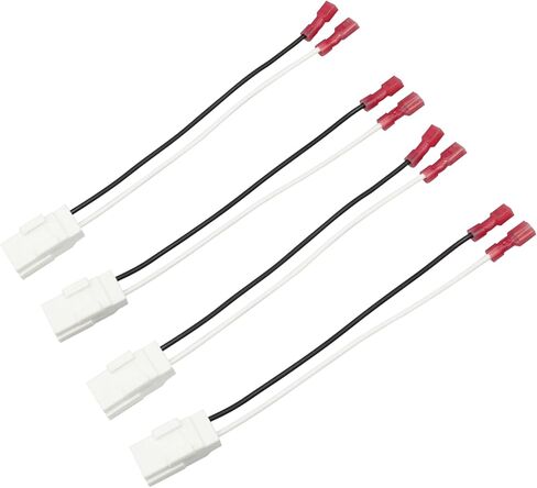 4 PCS Car Door Speaker Wiring Harness Audio Adapter Plug Connector 72-6514R Compatible with 2003-2019 Compass Cherokee Pacifica JK Dodge Vehicles for Car Audio Speaker in Kuwait