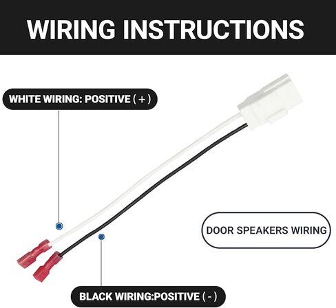 4 PCS Car Door Speaker Wiring Harness Audio Adapter Plug Connector 72-6514R Compatible with 2003-2019 Compass Cherokee Pacifica JK Dodge Vehicles for Car Audio Speaker in Kuwait