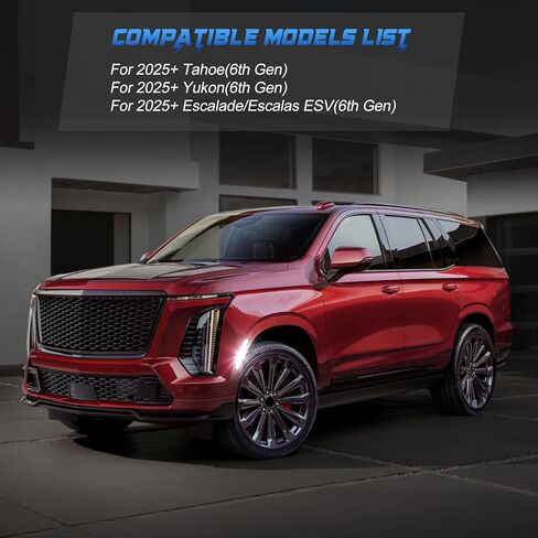 Side Marker Lights Fits for 2025 Tahoe, 2025 Suburban, 2025 Yukon, 2025 Escalade and Escalade ESV, 2 Packs Front LED Side Lamp, Smoked Lens White Light,Sweeping Access Animation in Kuwait