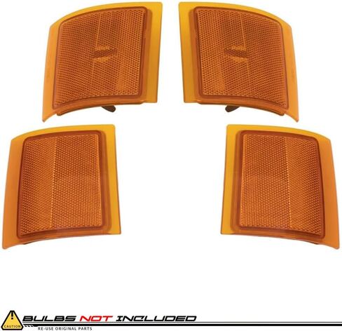 EPIC LIGHTING OE Spec-C علامات جانبية هالوجين بديلة متوافقة مع CHEVROLET 94-00 BLAZER TAHOE 94-02 C/K TRUCK 92-99 SUBURBAN - مجموعة مكونة من 4 قطع in Saudi Arabia
