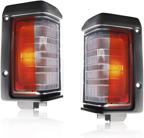 Parking Corner Side Marker Light Housing Compatible with 1988-1995 Nissan Pathfinder 1988-1989 D21, [DOT Certified] Turn Signal Marker Light Cover [No Bulbs], 2 PCS, Amber Lens in Kuwait