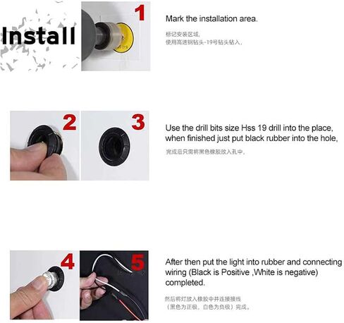 Round LED Marker Lights, 10Pcs 3/4" 3LED Trailer Side Marker Clearance Lights Front Rear Top Marker Indicators Tail Light for Truck Trailer Pickup Lorry 24V (Yellow) in Saudi Arabia