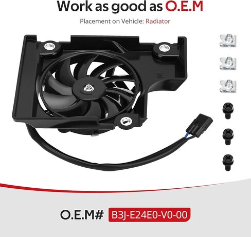 JAVIK Radiator Fan Kit for Yamaha WR450F WR250F YZ250FX YZ450FX 2019-2024 O.E.M# B3J-E24E0-V0-00 in Saudi Arabia