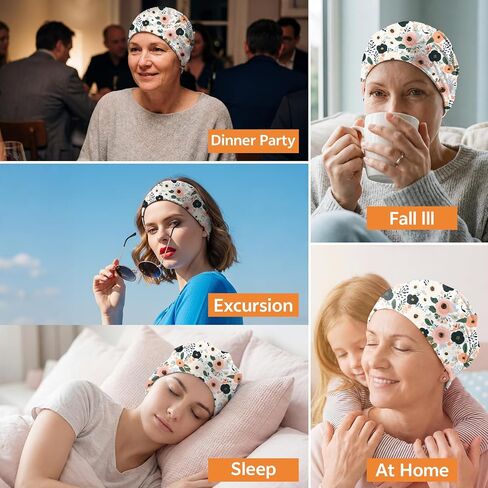 Chemo Caps Slouchy Beanie Hat Stretch Cancer Head Wraps Turban Sleep Headwear Scarf for Women Girls Men in Saudi Arabia