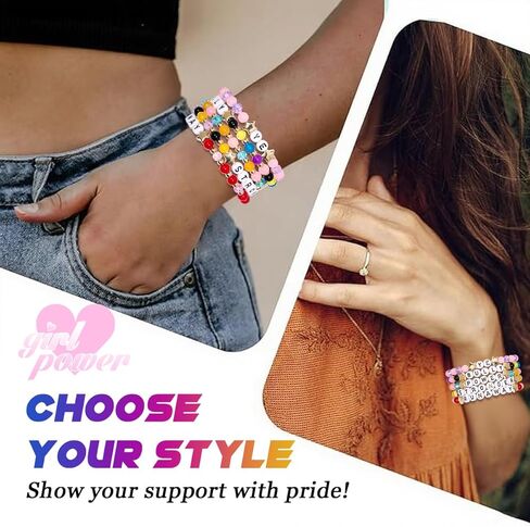 AICase for Kanye West Merch Gifts Inspired Bracelets 5 Pcs Stackable Stretch Beaded Friendship Bracelets Shirt Outfit Graduation Vinyl Poster Sticker Merchandise Gifts for Fans Women in Saudi Arabia