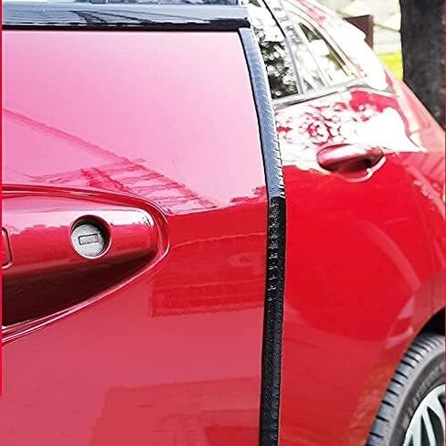 حافة مطاطية بطول 16 قدم على شكل حرف U مع معدن 1/2 بوصة × 3/8 بوصة - فتحة مناسبة 3/64 بوصة إلى 1/4 شريط إغلاق حافة باب السيارة، تجريد الطقس من البولي فينيل كلوريد مع الفولاذ، واقي حافة معدنية، أسود in Kuwait