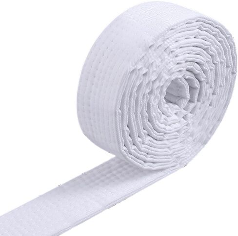 White Karate Belts,Heavy-Duty Cotton Karate Belt,Taekwondo Belt,Martial Arts Belts of 220cm (87 in) for Beginners to Advanced, Non-Slip Knot Design in Saudi Arabia