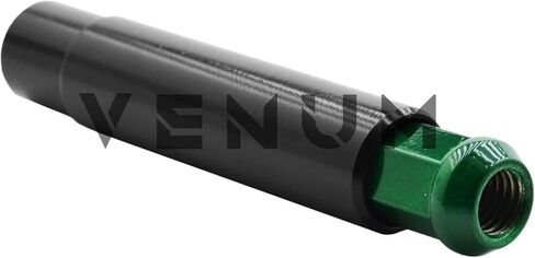 Venum wheel accessories 32 Pc Gloss Forest Green Spike Lug Nuts Powder Coated | Steel | 4.5" Tall | M14x1.5 Thread Pitch + 1 Key Works with Ford F-250 F-350 Aftermarket Wheels in Saudi Arabia