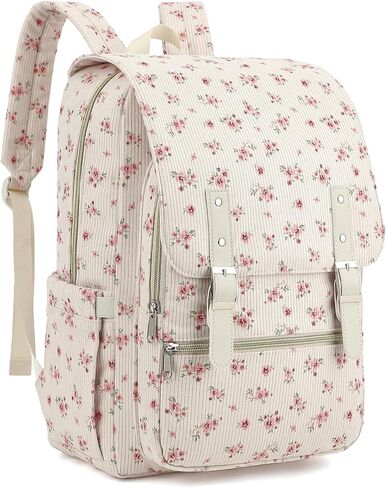 حقيبة ظهر نسائية للسفر من سروال قصير، حقيبة ظهر للكمبيوتر المحمول للكلية، حقيبة كتب مدرسية كاجوال مقاس 15.6 بوصة (سروال قصير وردي زهري) in Saudi Arabia