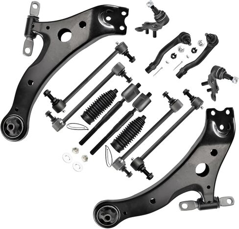 14pcs Suspension Kit for Lexus ES300 Toyota Camry 2002-2003, Front Lower Control Arms and Ball Joints Sway Bar Links and Inner and Outer Tie Rod Ends with Boots in Saudi Arabia