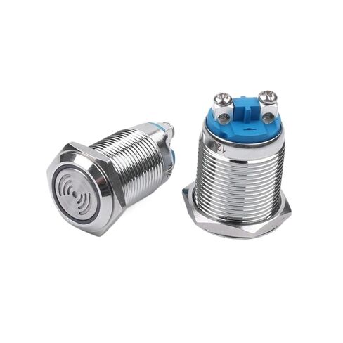 16mm19mm22mm Waterproof Metal Buzzer IP65LED Light Screw Foot Intermittent Flashing 12V24V6V(16mmbuzzer24v) in Saudi Arabia