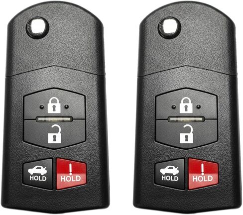 Car Key Fob Keyless Entry Remote 315MHz BGBX1T478SKE125-01 for Mazda 3 Seden 2010-2013 for Mazda 6 2010-2013 / MX-5 Miata 2006-2015 | 4 Buttons with Door Key in Saudi Arabia