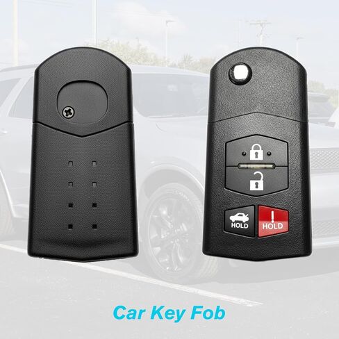 Car Key Fob Keyless Entry Remote 315MHz BGBX1T478SKE125-01 for Mazda 3 Seden 2010-2013 for Mazda 6 2010-2013 / MX-5 Miata 2006-2015 | 4 Buttons with Door Key in Saudi Arabia