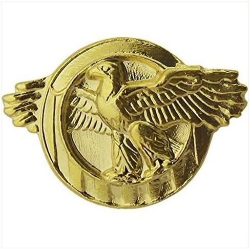 Lapel Pin: WWII Honorable Discharge (Ruptured Duck) - satin gold in Saudi Arabia