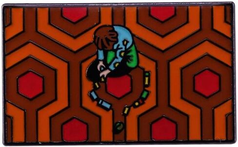 Danny Torrance Toy Cars The Shining Overlook Hotel Carpet Pattern Classic Horror Movie 1.2" Enamel Pin Badge in Saudi Arabia
