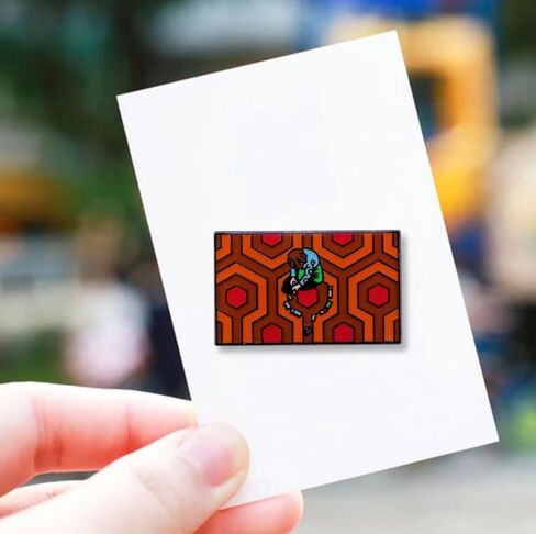 Danny Torrance Toy Cars The Shining Overlook Hotel Carpet Pattern Classic Horror Movie 1.2" Enamel Pin Badge in Saudi Arabia